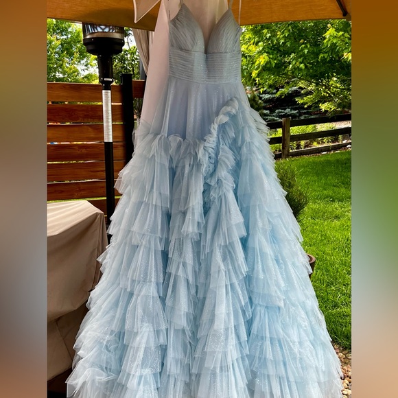 Get ready for Prom.                             Sherri Hill Ruffle Tulle  #55461 - Picture 7 of 10